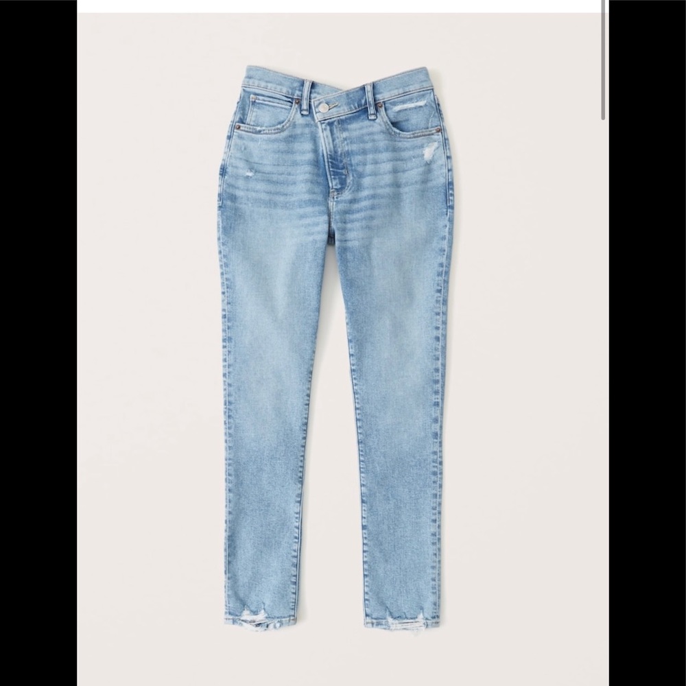 Abercrombie Curve Love High Rise Super Skinny Ankle Jeans